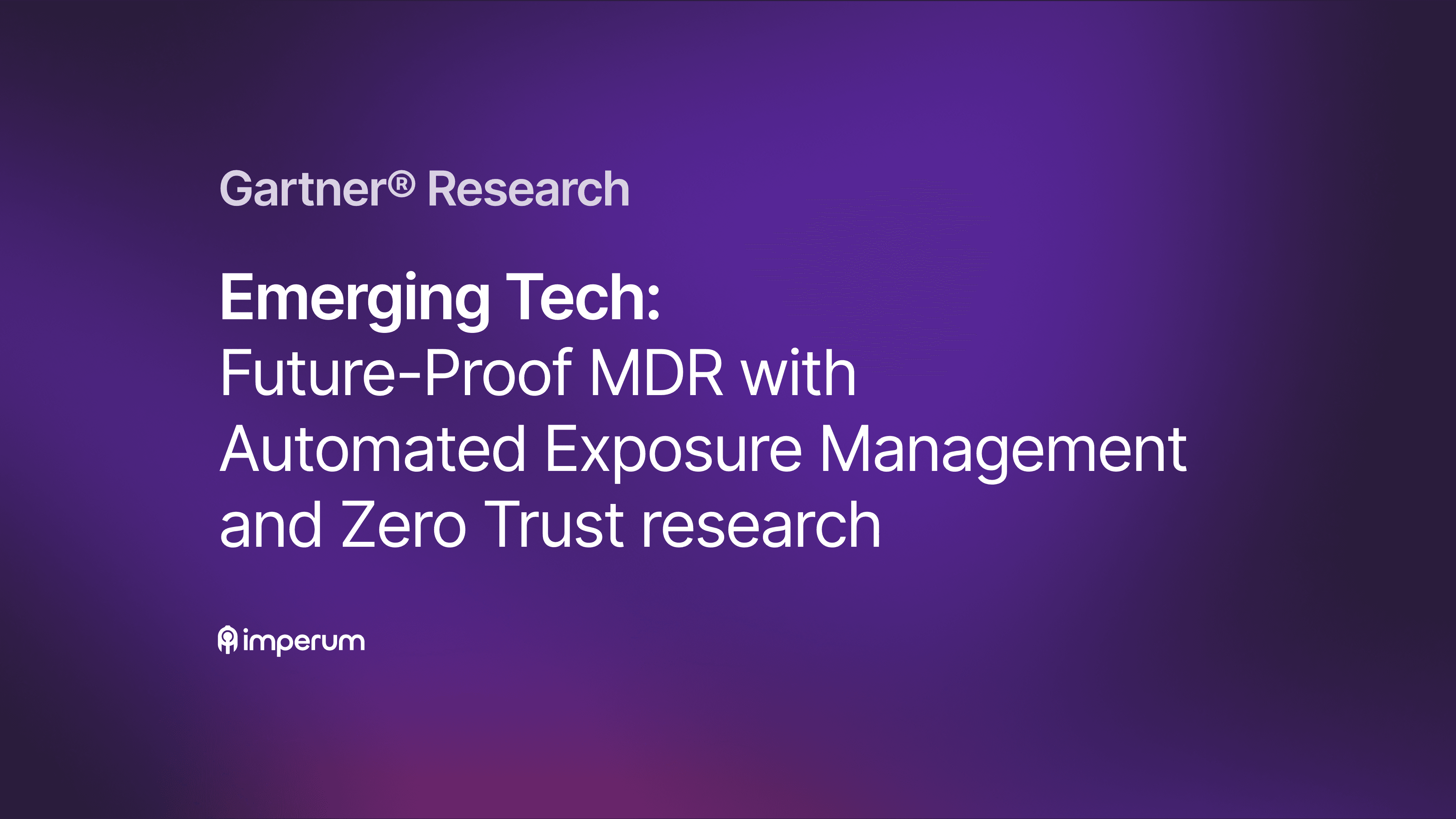 The Future of MDR is here – and Imperum saw it coming